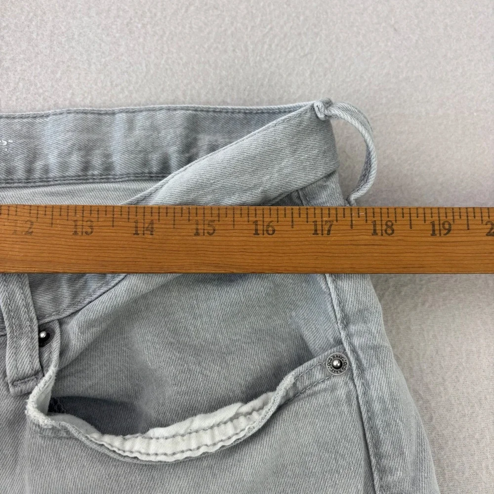 Old Navy‎ Straight Leg Jeans Mens 35x30 Light Gray Denim Casual Classic
